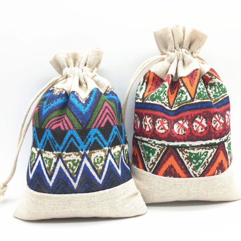 Women Bags Max - Ethnic Style Drawstring Bag Jewelry Keys