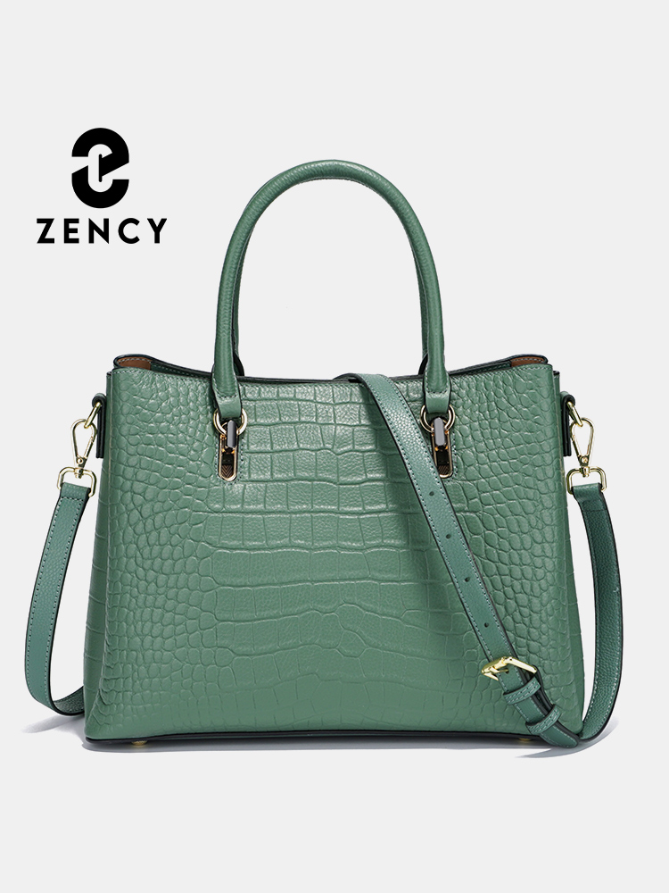 Women'S Work Bags Tote - Zency Women's Genuine Leather Top Handle