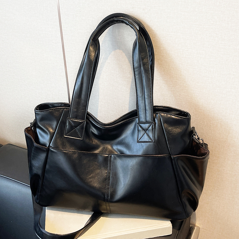 Women'S Work Bags Tote - Women Retro Soft Leather Handbag Multi‑pocket