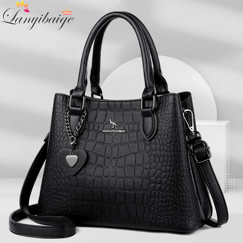 Doctor Bag Leather - Genuine Brand Leather 3 Layers Alligator