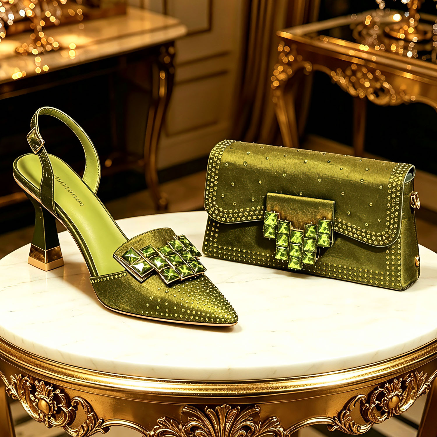 Women Bags For Wedding - 2026 INS Italian Design Olive Green
