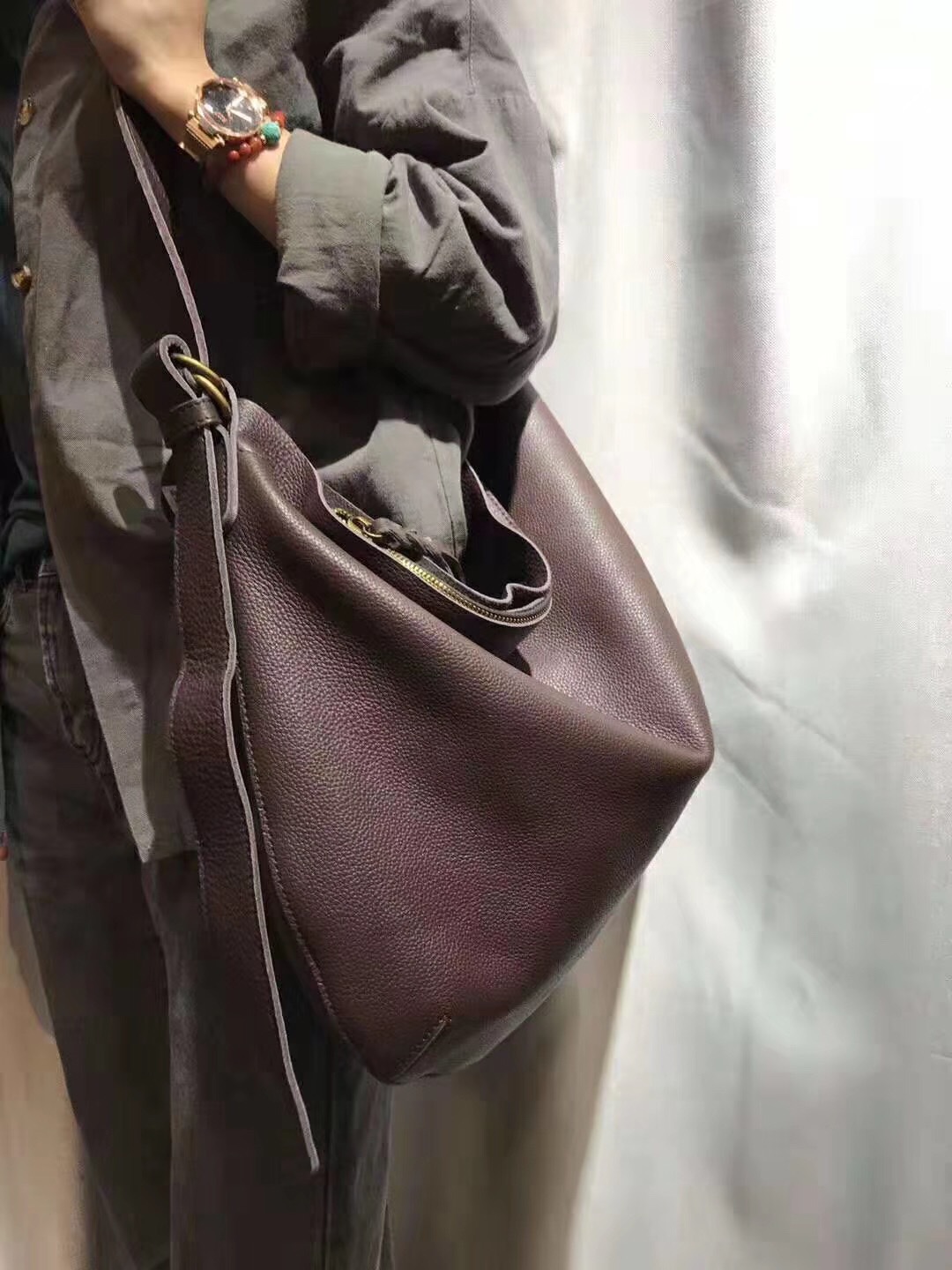 Doctor Bag Leather - Ladies Genuine Leather First Layer Cowhide