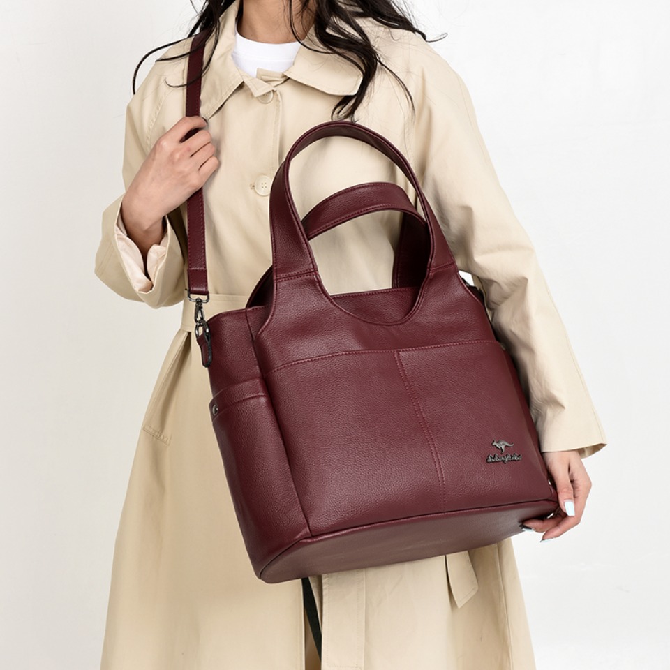 Soft Leather Tote Bag 3 Main C - Doctor Bag Leather 评论和价格