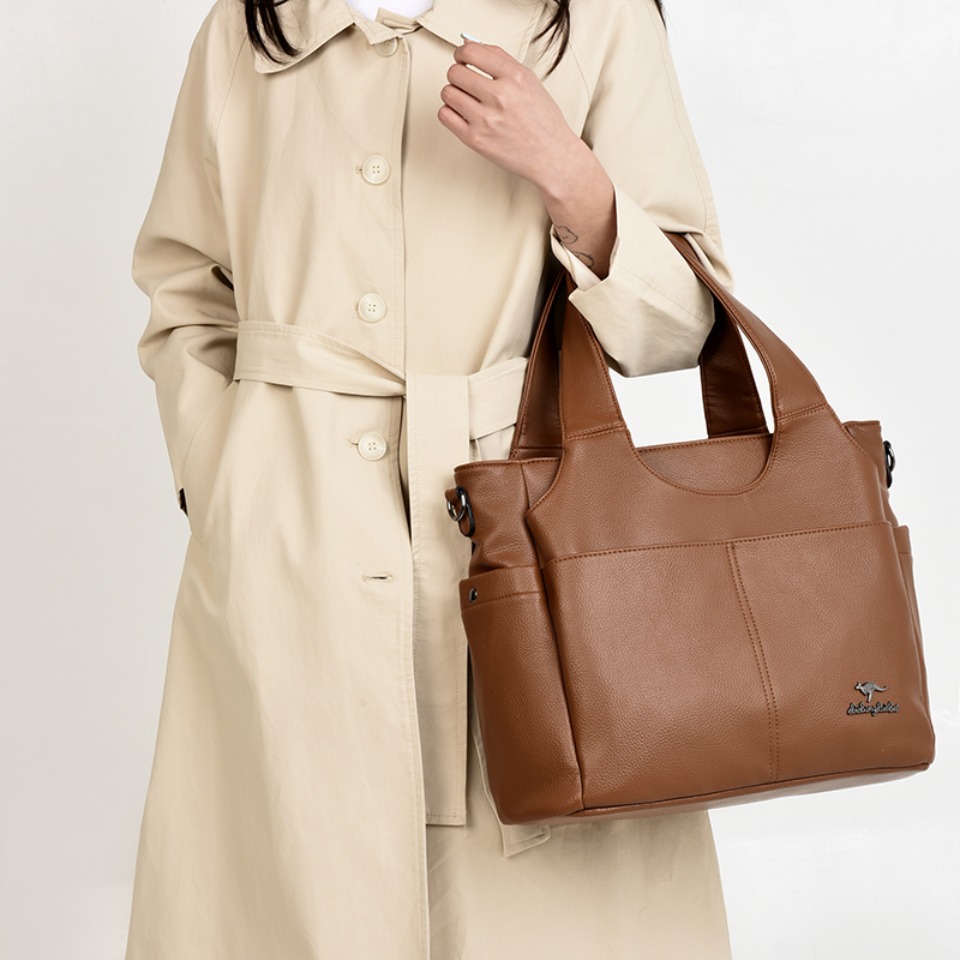Soft Leather Tote Bag 3 Main C - Doctor Bag Leather 评论和价格
