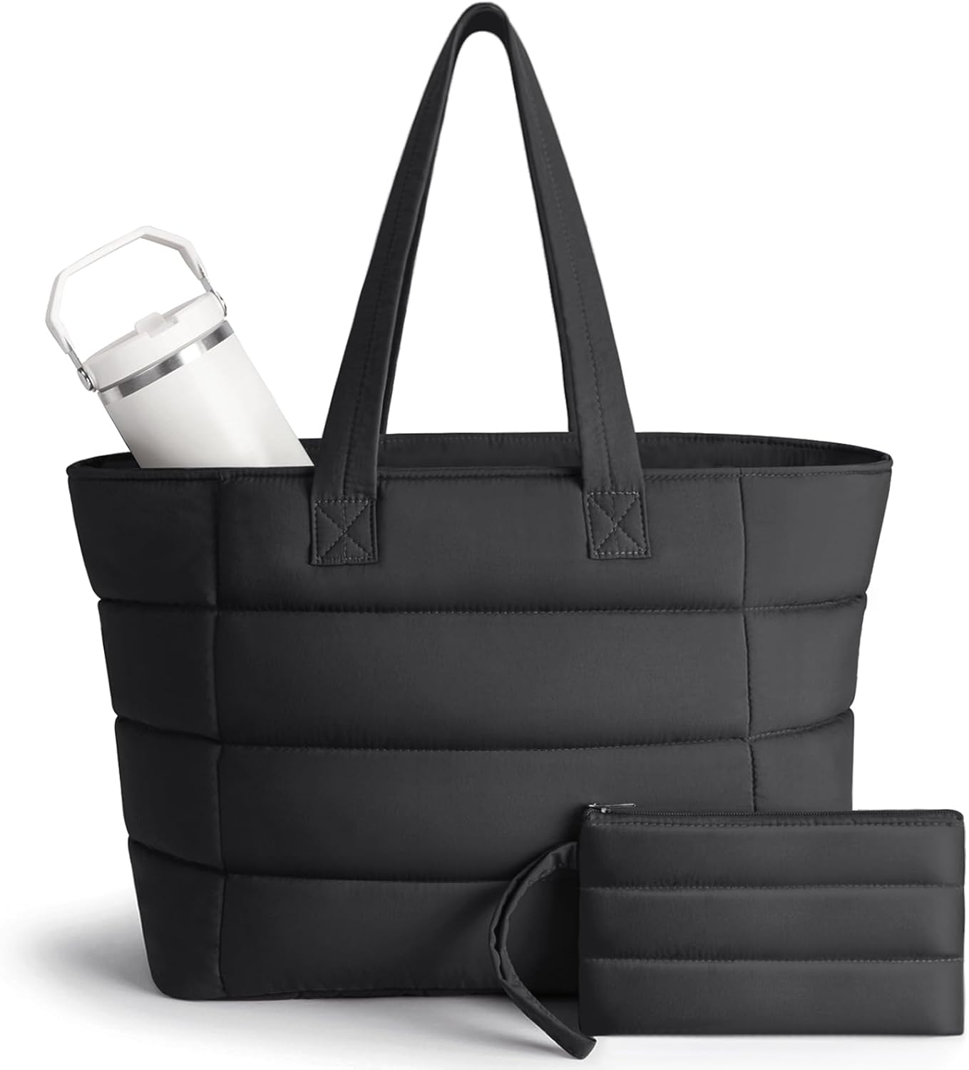 Puffer Tote Bag for Women, Lig - Women'S Work Bags Tote 评论和价格