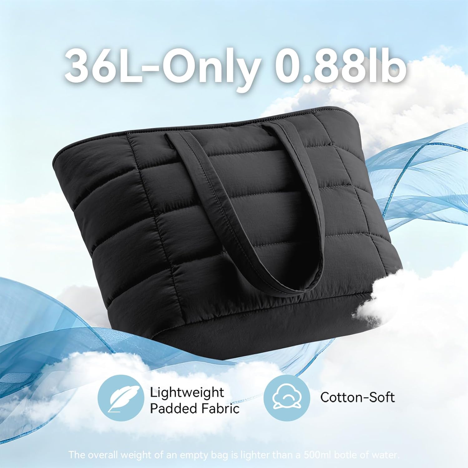 Puffer Tote Bag for Women, Lig - Women'S Work Bags Tote 评论和价格