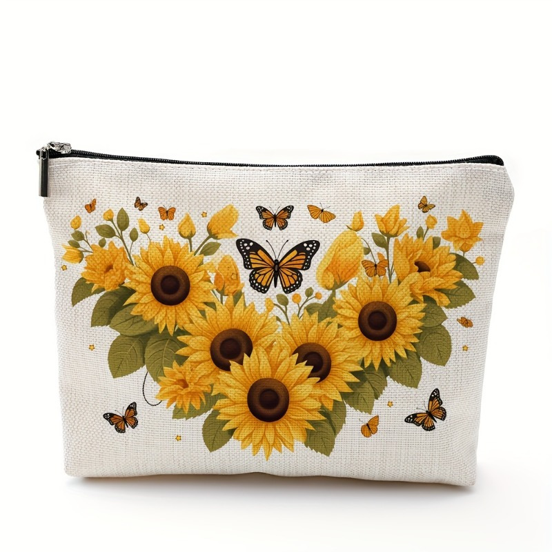 A Sunflower and butterfly make - Women Bags Zip 评论和价格
