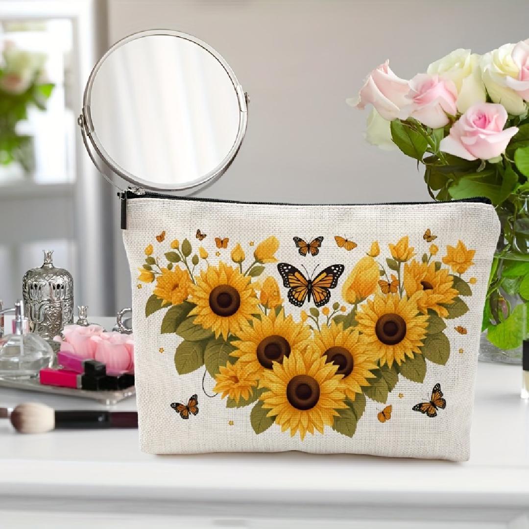 A Sunflower and butterfly make - Women Bags Zip 评论和价格
