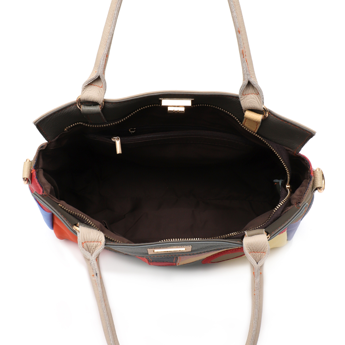 SC Chic Colorful Real Leather  - Women'S Work Bags Tote 评论和价格