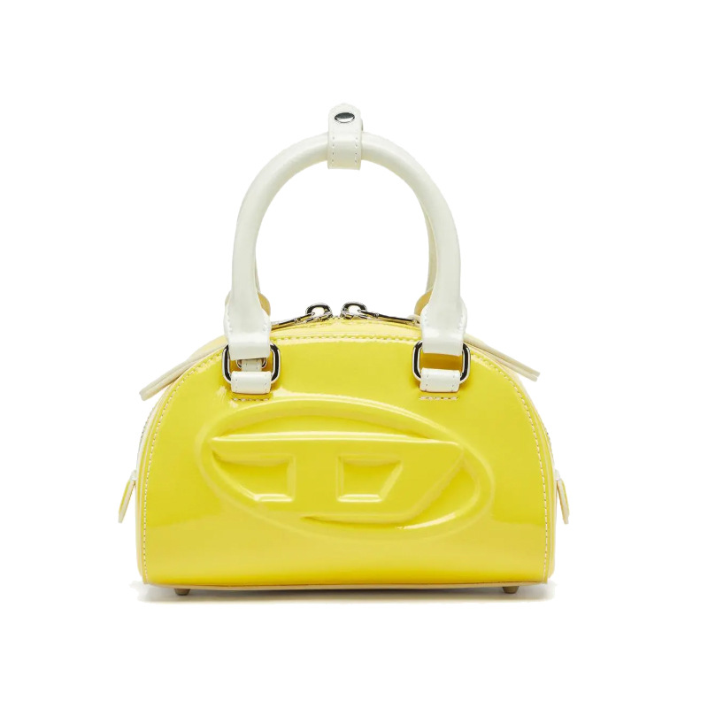Bright Yellow Shiny Patent PU  - Women Bags Zip 评论和价格