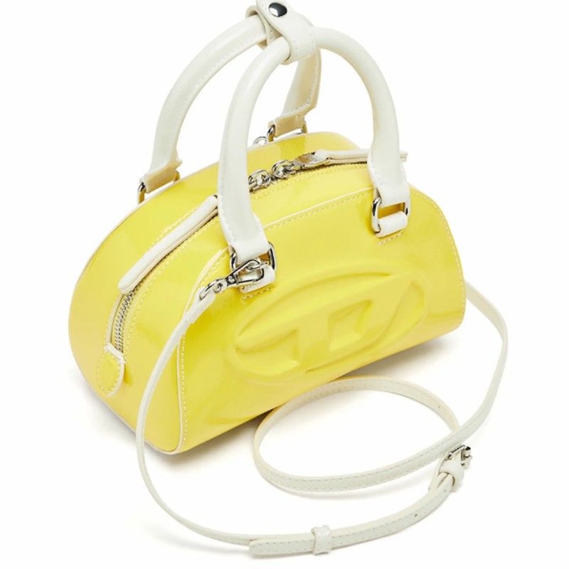 Bright Yellow Shiny Patent PU  - Women Bags Zip 评论和价格