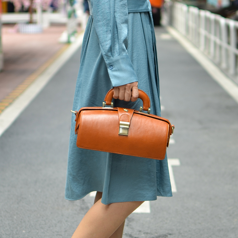 Leather women bag handmade doc - Doctor Bag Leather 评论和价格