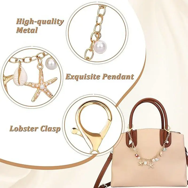 Bag Charms for Handbags Golden - Women Bags Golden 评论和价格