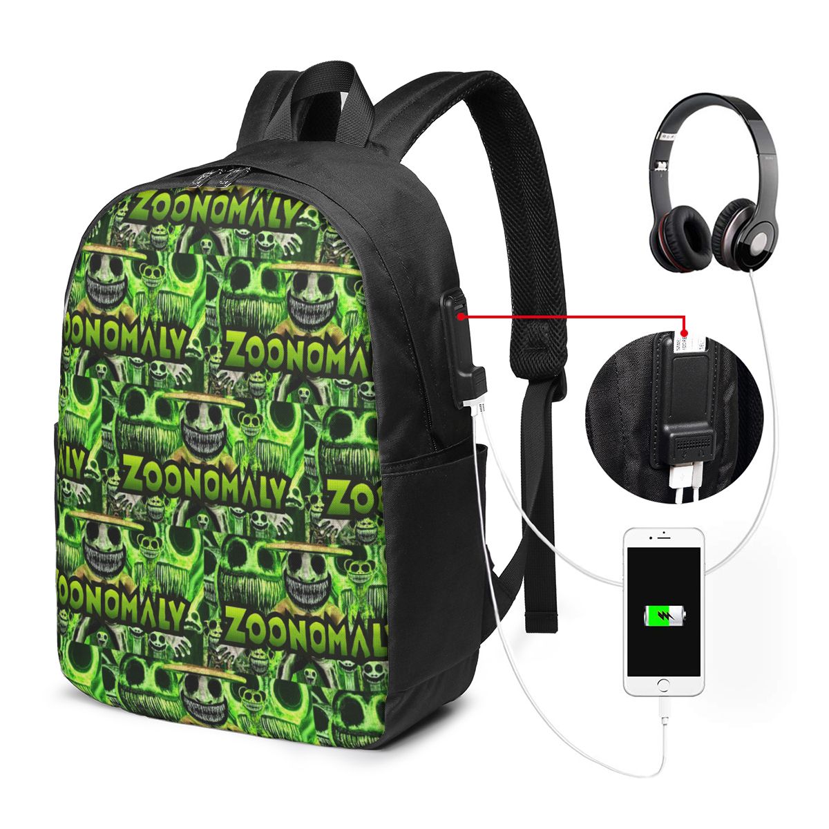 Zoonomaly Cartoon Steam Game B - Women Bags College 评论和价格