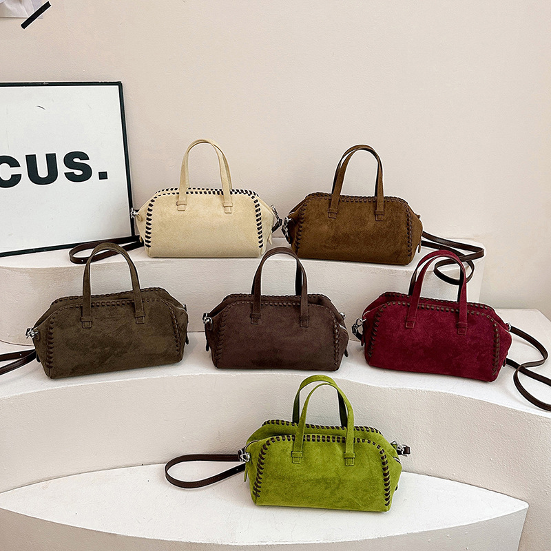 Frosted Faux Suede Boston Bowl - Women'S Work Bags Tote 评论和价格