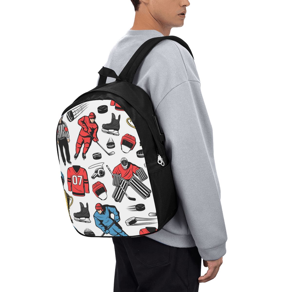 Ice Hockey Players On Rink Bac - Women Bags College 评论和价格