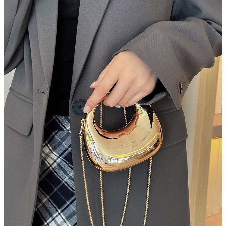 Mini Golden Evening Bag Purses - Women Bags Max 评论和价格