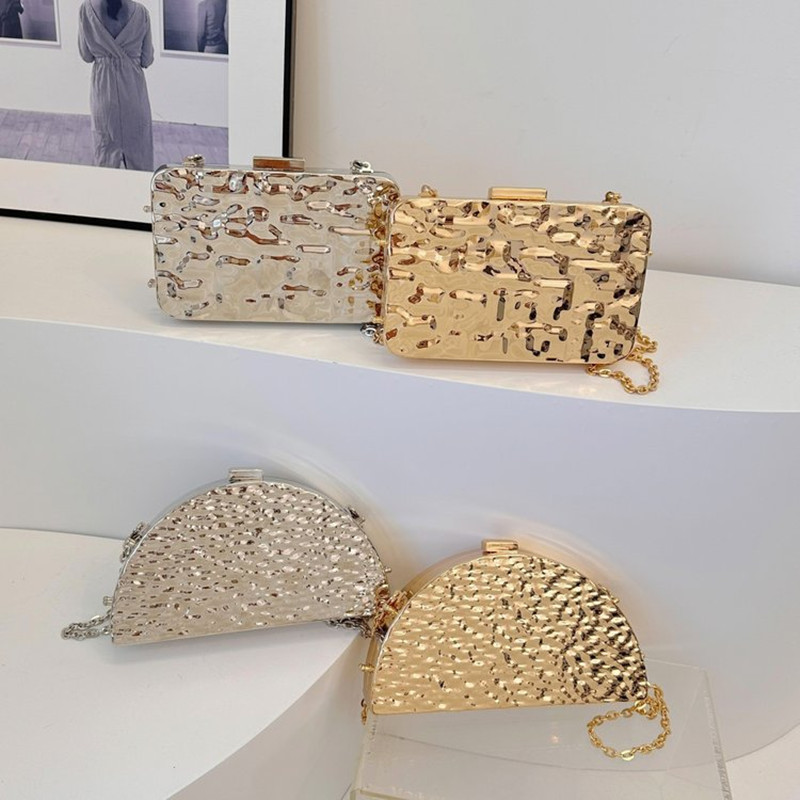 Luxury Golden Evening Bags For - Women Bags Golden 评论和价格