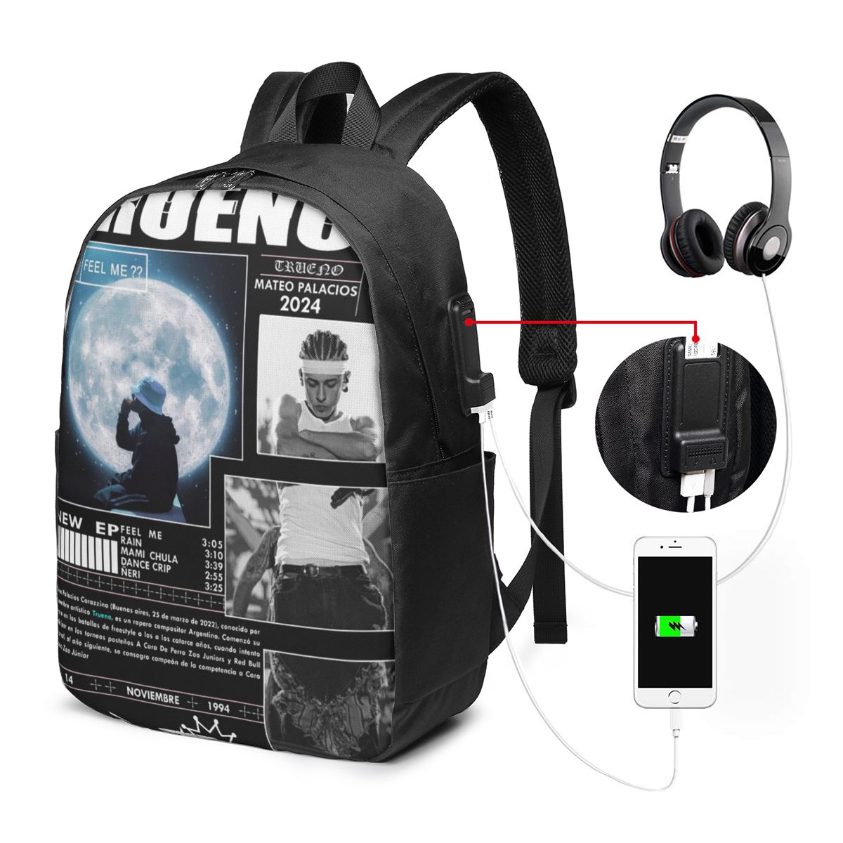 Funny Trueno Hip Hop Rapper Ba - Women Bags College 评论和价格