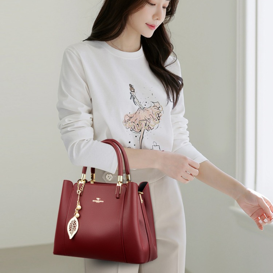 Luxury Designer Women's 3 Laye - Doctor Bag Leather 评论和价格