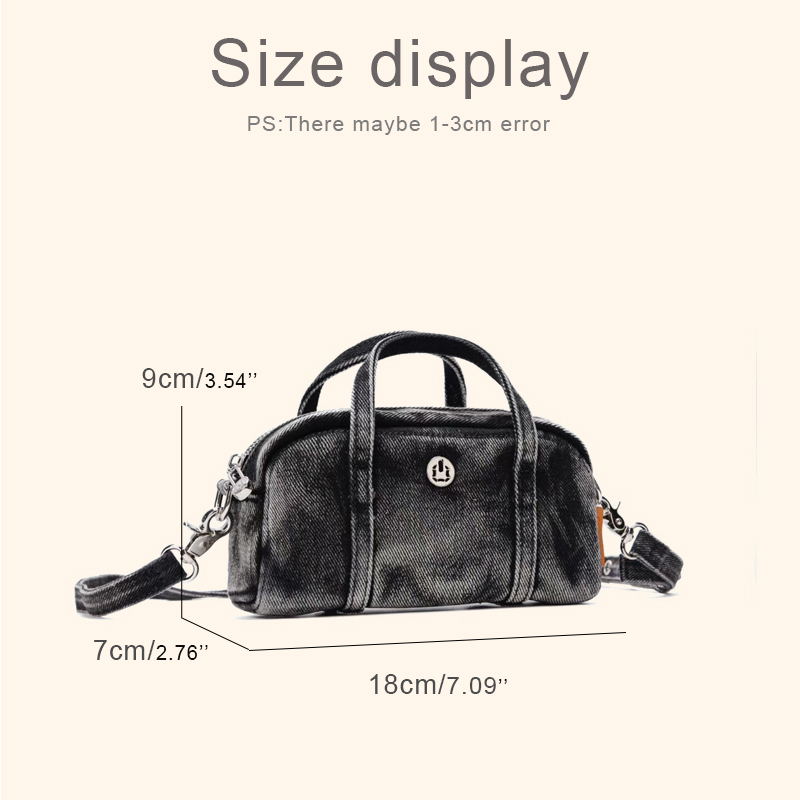 Korean Casual Mini Denim Box B - Women Bags Max 评论和价格