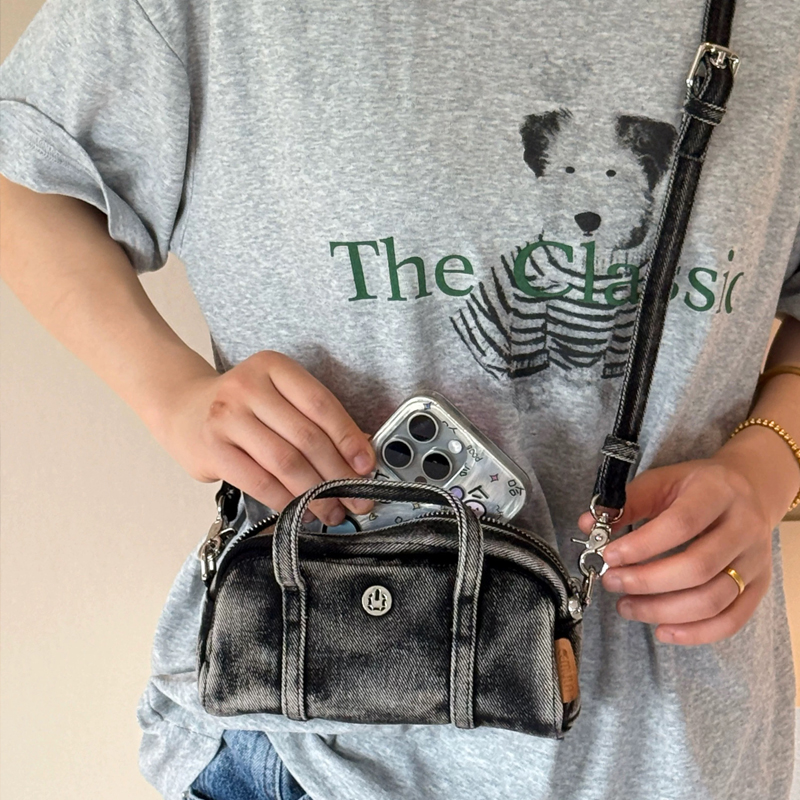 Korean Casual Mini Denim Box B - Women Bags Max 评论和价格