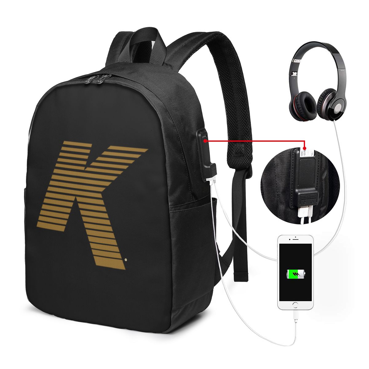 Zildjian K Logo Backpack Trave - Women Bags College 评论和价格