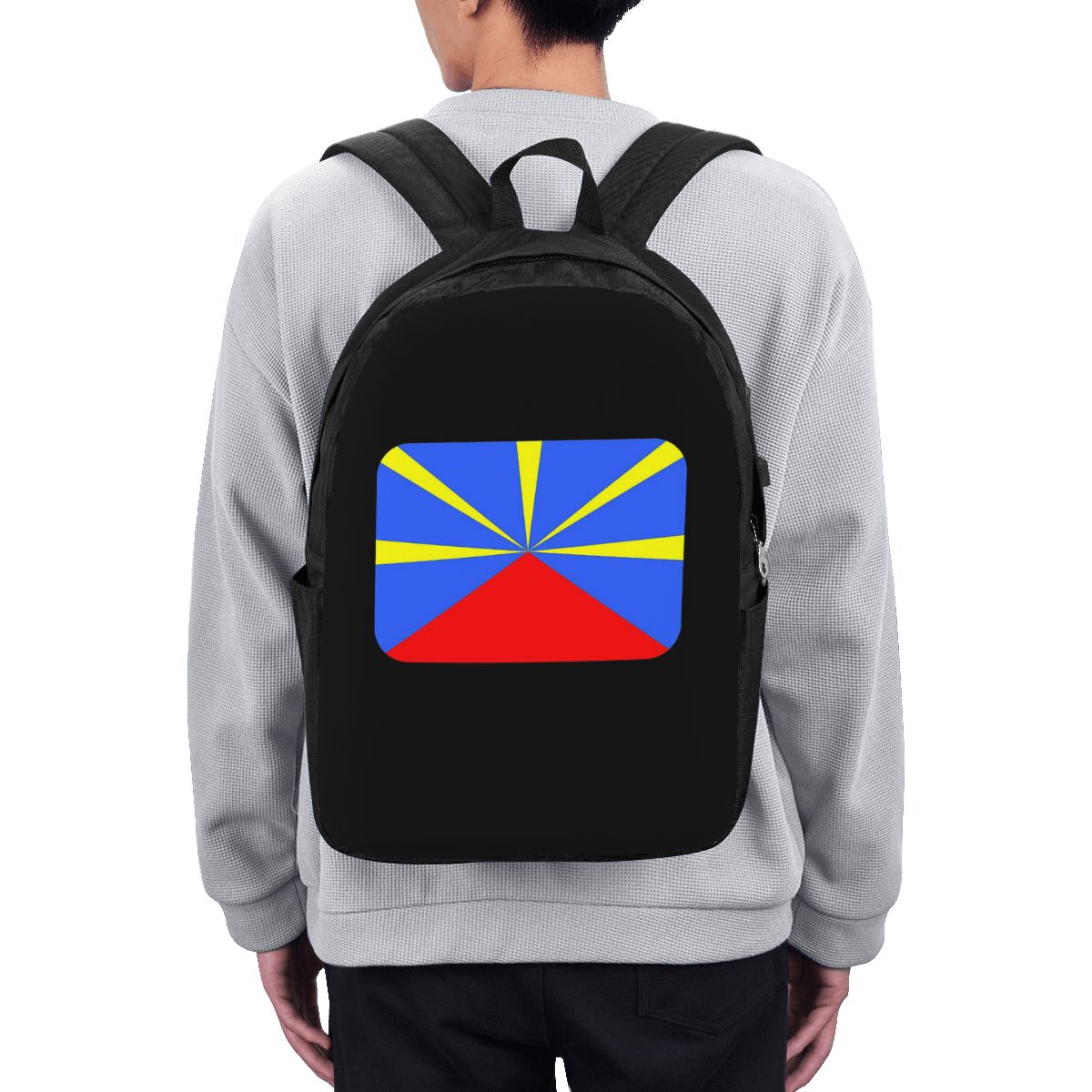 974 Reunion Island Flag Backpa - Women Bags College 评论和价格