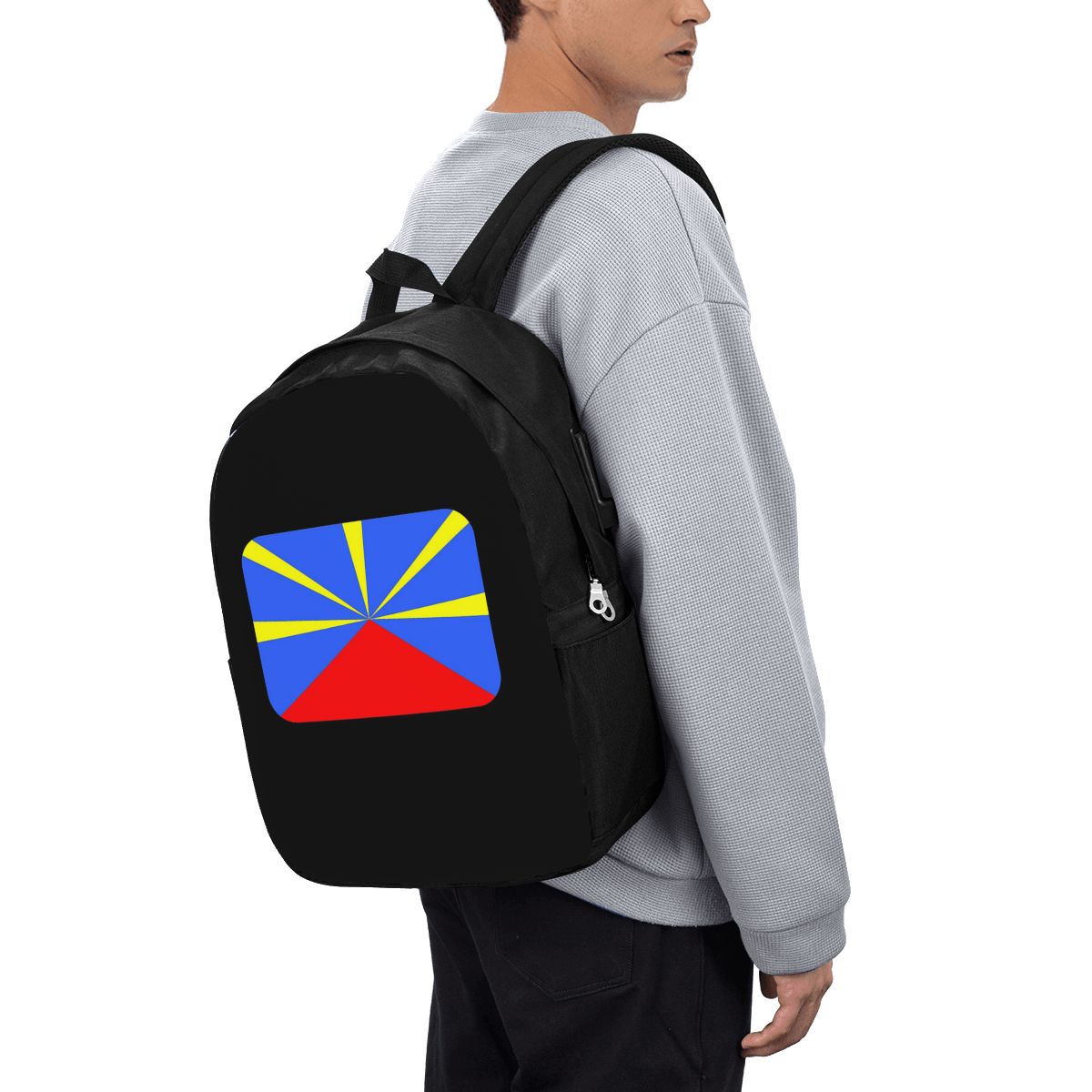974 Reunion Island Flag Backpa - Women Bags College 评论和价格