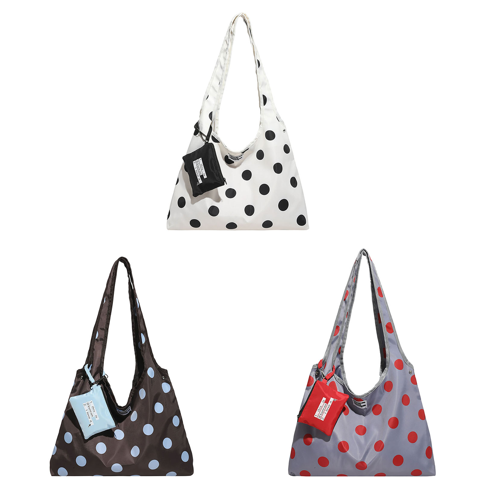 Women Girls Polka Dot Canvas F - Women'S Work Bags Tote 评论和价格