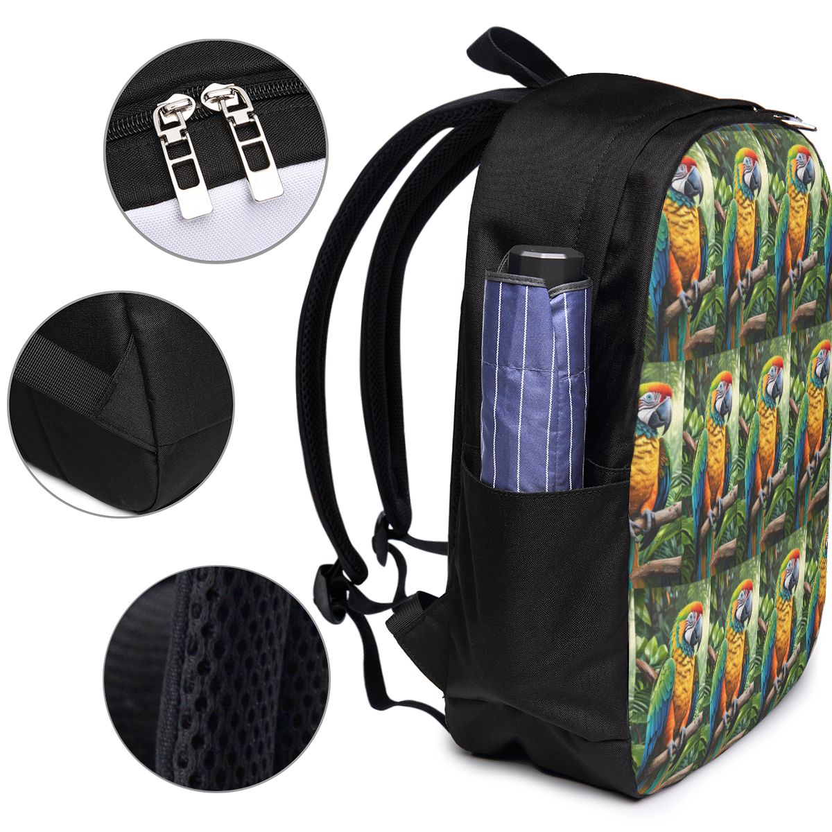 Cute Macaw Parrots Backpack Tr - Women Bags College 评论和价格
