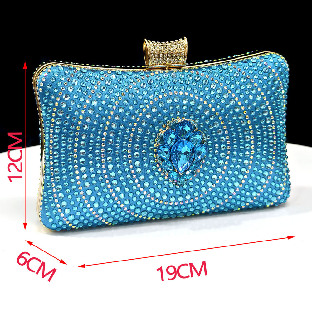 Crystal Rhinestone Heels & Clu - Women Bags For Wedding 评论和价格
