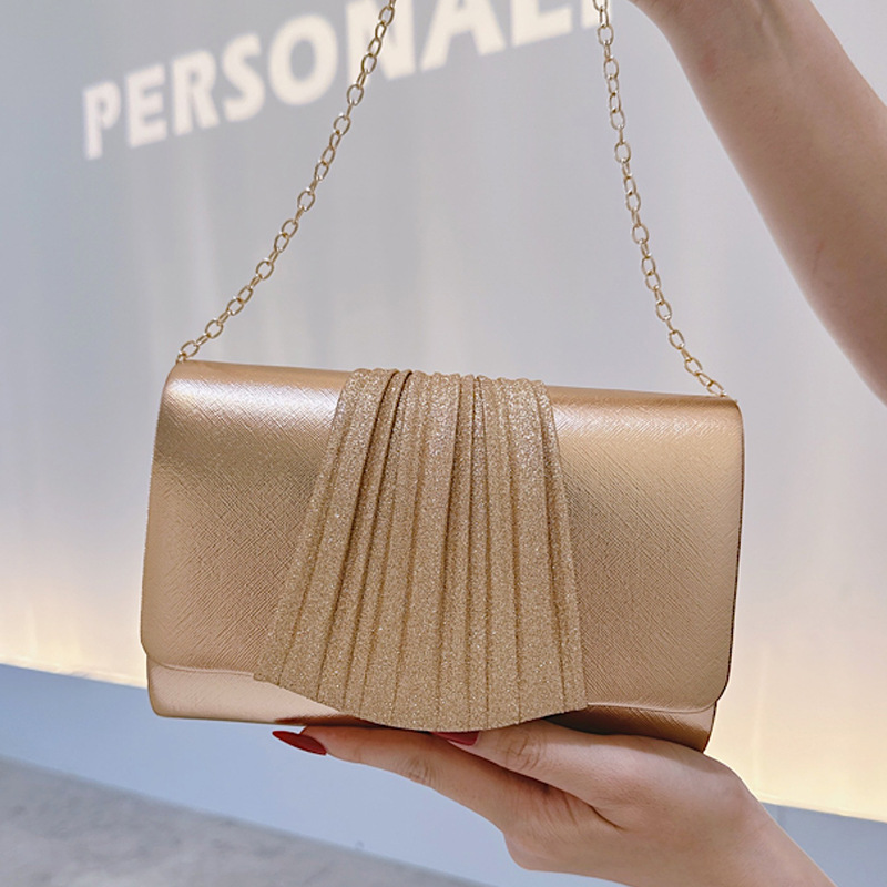 Golden Small Evening Clutch Ba - Women Bags Golden 评论和价格