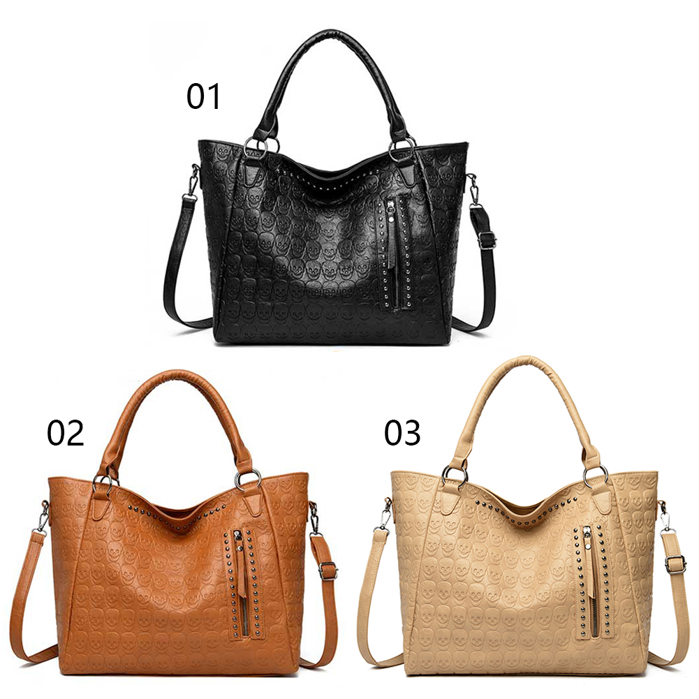 Punk Skull Crossbody Bag PU Le - Women'S Work Bags Tote 评论和价格