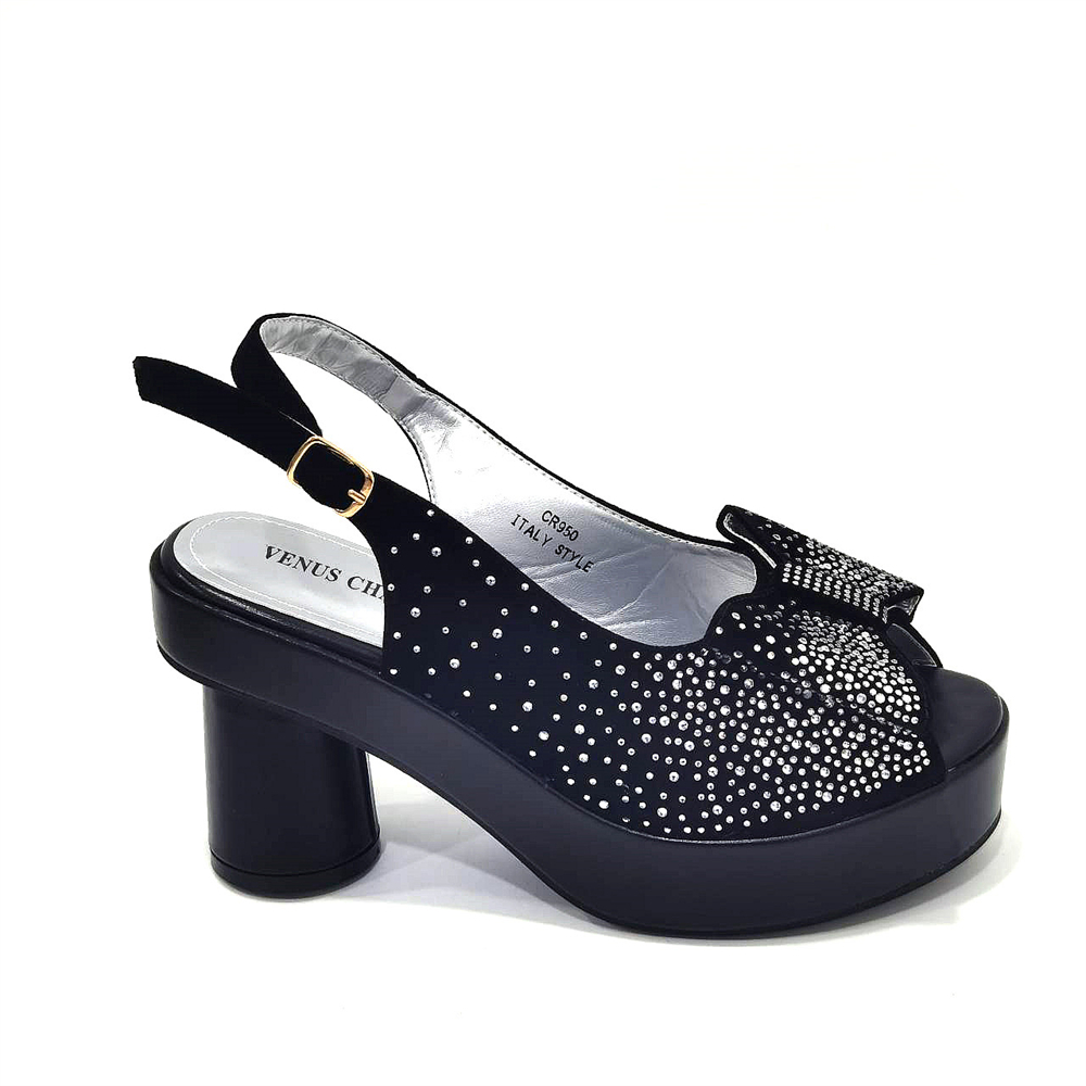 Women's Elegant Black Chunky H - Women Bags For Wedding 评论和价格